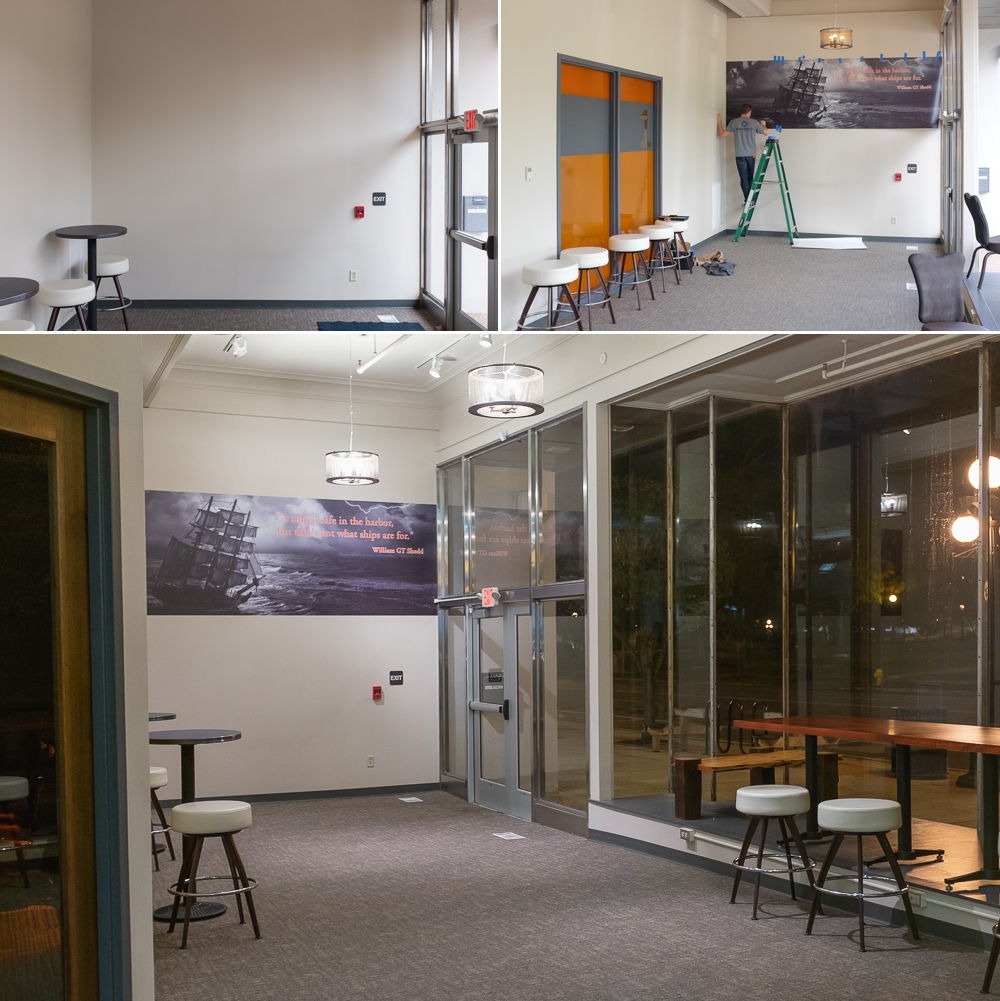 Mural + Colored Window Film